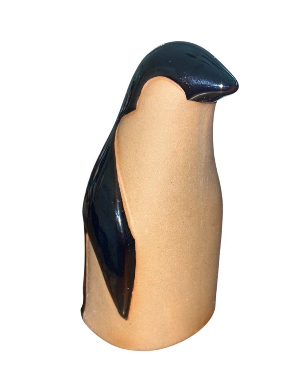 Kristiina Handcrafted Ceramic Penguin Figurine Black & Brown